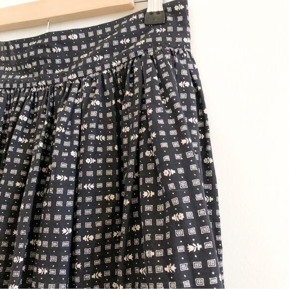 Handmade Floral Midi Skirt Cottagecore Vintage Skirt - Picture 2 of 6